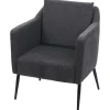 Relaxfauteuil Mcw-H93A, Stof/Textiel Donkergrijs