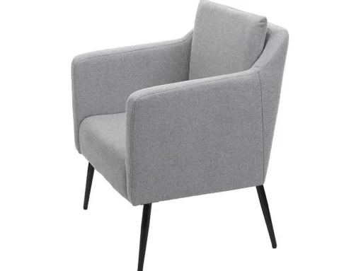Relaxfauteuil Mcw-H93A, Stof/Textiel Lichtgrijs