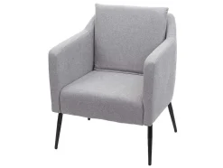 Relaxfauteuil Mcw-H93A, Stof/Textiel Lichtgrijs