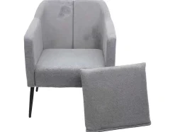 Relaxfauteuil Mcw-H93A, Stof/Textiel Lichtgrijs
