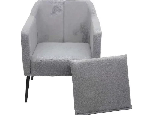 Relaxfauteuil Mcw-H93A, Stof/Textiel Lichtgrijs