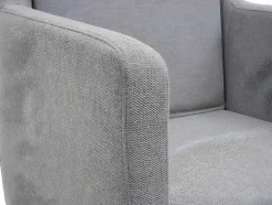 Relaxfauteuil Mcw-H93A, Stof/Textiel Lichtgrijs