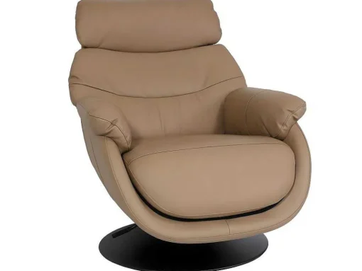 Relaxfauteuil Met Kruk Mcw-K99, Taupe