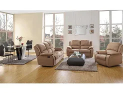 Relaxfauteuil Microvezel Hernani - Zwart