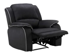 Relaxfauteuil Microvezel Hernani - Zwart