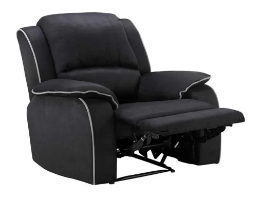 Relaxfauteuil Microvezel Hernani - Zwart