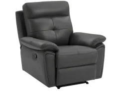 Relaxfauteuil Van Grijs Leer Vineta