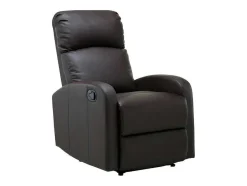 Relaxfauteuil Van Kunstleer Isao - Bruin