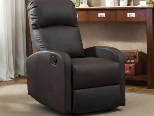 Relaxfauteuil Van Kunstleer Isao - Bruin