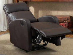 Relaxfauteuil Van Kunstleer Isao - Bruin