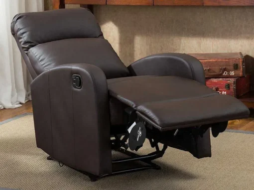 Relaxfauteuil Van Kunstleer Isao - Bruin