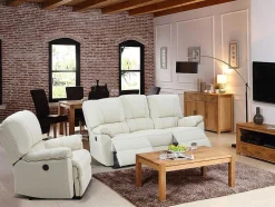 Relaxfauteuil Van Leer Marcis - Ivoor - Elektrisch