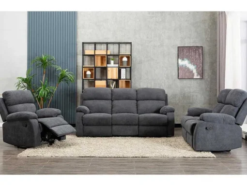 Relaxfauteuil Van Stof Tolzano - Antraciet