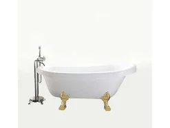 Retro Vrijstaand Bad 170 X 80 Cm Met Gouden Pootjes Marigold