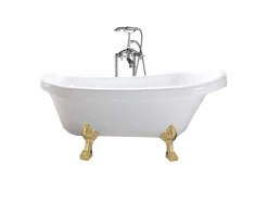 Retro Vrijstaand Bad 170 X 80 Cm Met Gouden Pootjes + Mengkraan Marigold