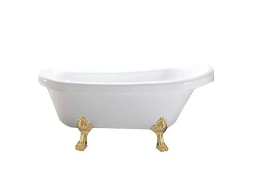Retro Vrijstaand Bad 170 X 80 Cm Met Gouden Pootjes Marigold