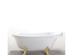 Retro Vrijstaand Bad 170 X 80 Cm Met Gouden Pootjes Marigold