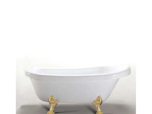 Retro Vrijstaand Bad 170 X 80 Cm Met Gouden Pootjes Marigold