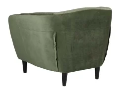 Rita Fauteuil Bosgroen, Rubberhout Zwart.
