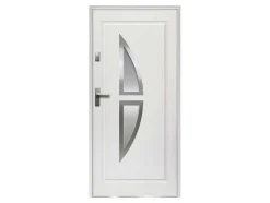 Roestvrij-Stalen Toegangsdeur H.207 X B.100 Cm Wit - Rechter Deur - Covas