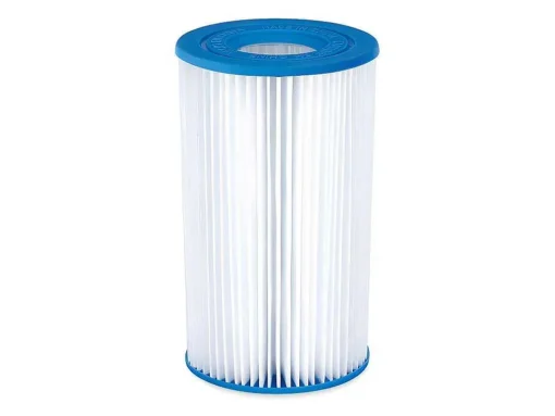 Rond Buisvormig Zwembad Met Cartridge Filterpomp - D457 X H122 Cm - Blauw - Lacanau