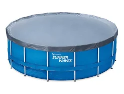 Rond Buisvormig Zwembad Met Cartridge Filterpomp - D457 X H122 Cm - Blauw - Lacanau
