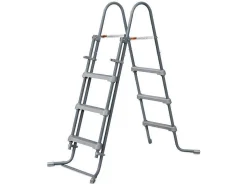 Rond Grijs Buizenzwembad Met Filterpomp Met Patroon - D427 X H107 Cm - Nisoka