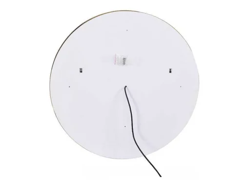 Ronde Badkamerspiegel Met Ledverlichting En Goudkleurige Lijst Diameter 80 Cm Numea