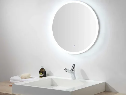 Ronde Badkamerspiegel Met Led-Verlichting Daniela - L60 X H 60 Cm