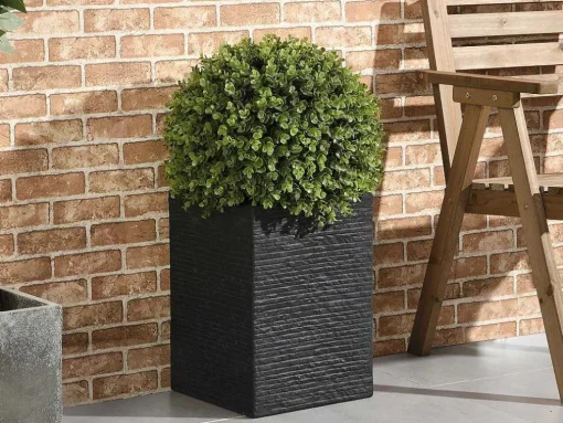 Ronde Kunstbuxus Met Pot - H66 X D40 Cm - Groen - Diava