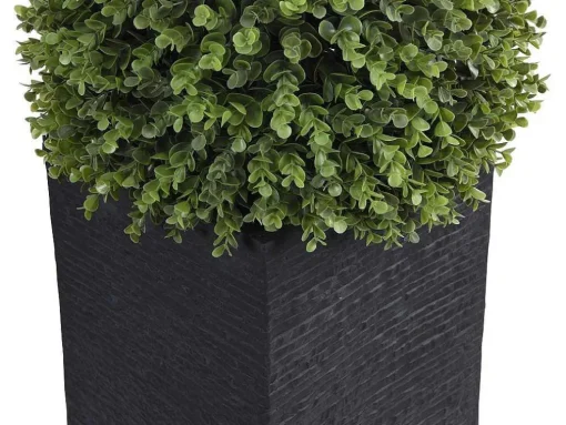 Ronde Kunstbuxus Met Pot - H66 X D40 Cm - Groen - Diava