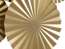 Ronde Metalen Wanddecoratie - B118 X H71 Cm - Goudkleurig - June