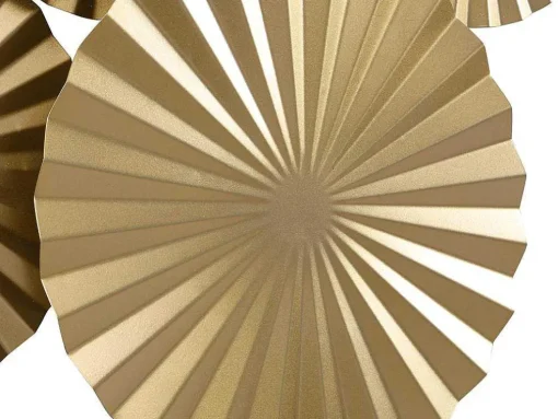 Ronde Metalen Wanddecoratie - B118 X H71 Cm - Goudkleurig - June