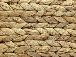 Ronde Poef In Licht, Natuurlijk Rotan Meviso