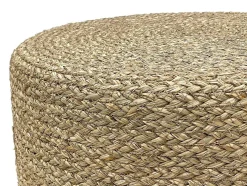 Ronde Poef In Licht, Natuurlijk Rotan Caldera