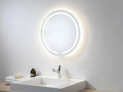 Ronde Spiegel Met Led-Verlichting Nerea - L60 X H60 Cm