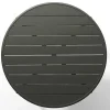 Ronde Tuintafel D110 Van Metaal - Donkergrijs - Mirmande
