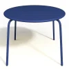 Ronde Tuintafel Mirmande - Metaal - D. 110 Cm - Donkerblauw