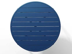 Ronde Tuintafel Mirmande - Metaal - D. 110 Cm - Donkerblauw
