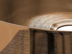 Ronde Wastafel Om Te Plaatsen - Geborsteld Koper - 38 Cm - Dechatel