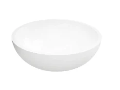 Ronde Wastafel Van Solid Surface - 40 Cm - Wit - Imja