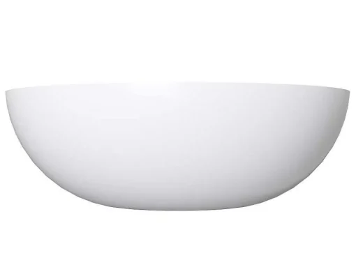 Ronde Wastafel Van Solid Surface - 40 Cm - Wit - Imja
