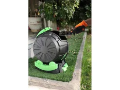 Roterende Compostbak Van 50 Liter Met Opvangbak - L49 X B44 X H57 - Recycool