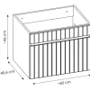 Roze Hangmeubel Onder Wastafel Met Strepen - 60 Cm - Satara