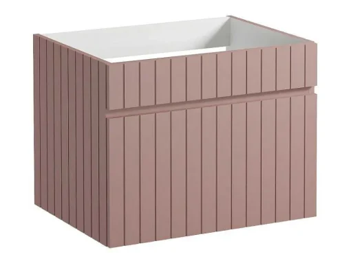Roze Hangmeubel Onder Wastafel Met Strepen - 60 Cm - Satara