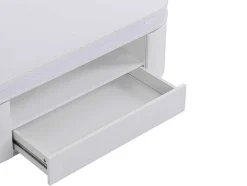 Salontafel Met 4 Kasten En 1 Lade - Leds - Mdf - Witgelakt - Vandana