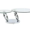 Salontafel Met Draaiblad Joline - Gehard Glas En Metaal