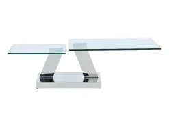 Salontafel Met Draaiblad Oyrus - Gehard Glas & Metaal