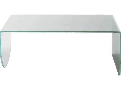 Salontafel Van Gehard Glas - Transparant En Groen - Kinami