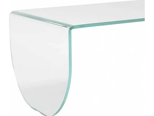 Salontafel Van Gehard Glas - Transparant En Groen - Kinami
